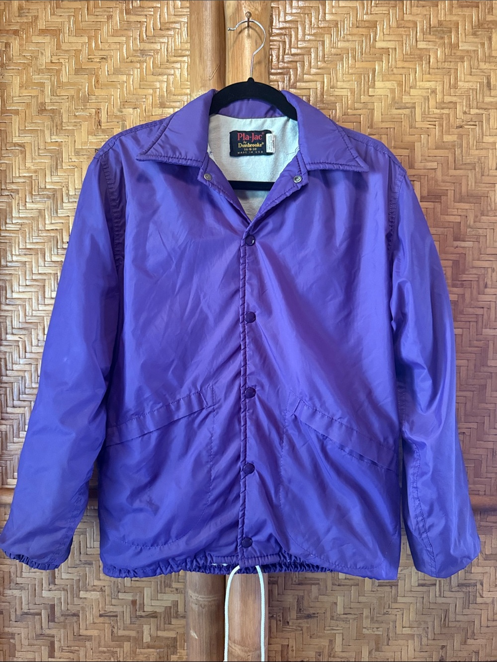 Vintage Tacoma Elks Purple Bomber Style Coach Jacket small